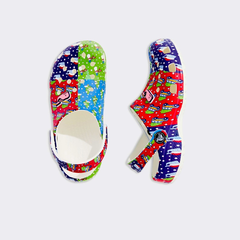 Crocs x Vineyard Vines Limited-Edition Kids’ Crocs™ Holiday Patchwork Clogs